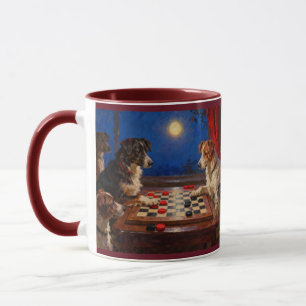 Taza Regalo de café divertidos perros lindos jugando da