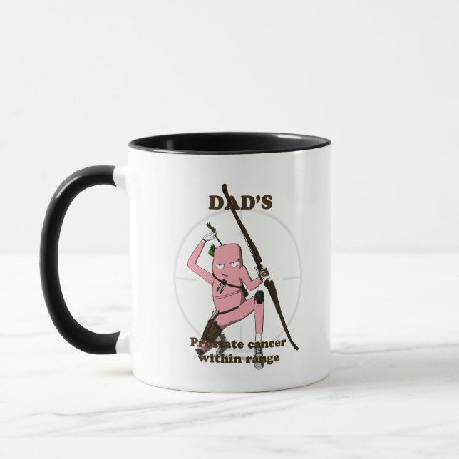 Taza Regalo de cáncer de próstata para tu padre (Izquierda)
