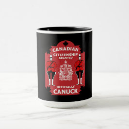 Taza Regalo de celebración de la ciudadanía canadiense