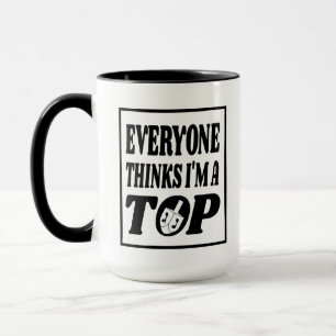 Taza Regalo de chiste de la peonza de Hanukkah