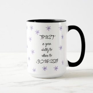 Taza Regalo de cita floral positiva para ella él Mindfu
