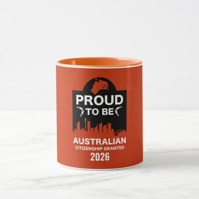Taza Regalo de ciudadanía australiana (Centro)