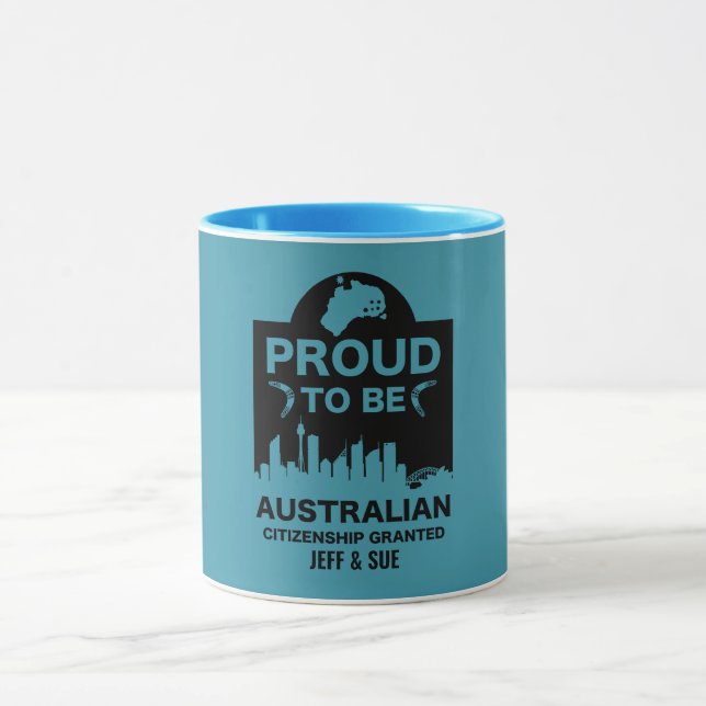 Taza Regalo de ciudadanía australiana (Centro)