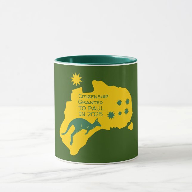 Taza Regalo de ciudadanía australiana | Ciudadanía aust (Centro)