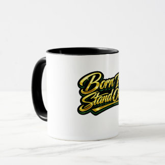 Taza Regalo de Cota de Oro Nacido para Destacarse