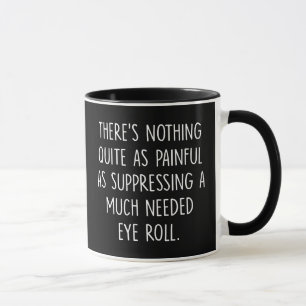 Taza Regalo de coworker, tazón de café, rollo de ojos m