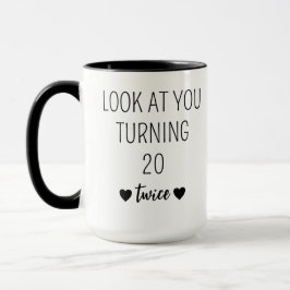 Taza Regalo de cumpleaños 40 para mujeres, 40 cumpleaño