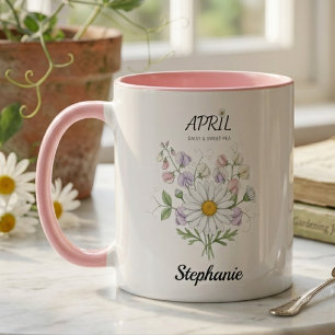 Taza Regalo de cumpleaños de hermana botánica de la flo
