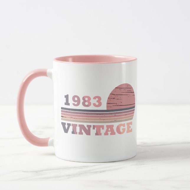 Taza Regalo de cumpleaños de la vendimia de 1983 (Izquierda)