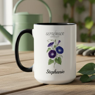 Taza Regalo de Cumpleaños de Septiembre Flor de Nacimie