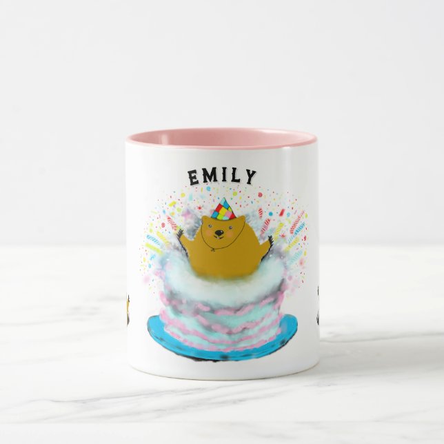 Taza Regalo de cumpleaños del Día de la Marmota (Centro)