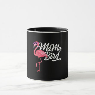 Taza Regalo de cumpleaños del tema de Flamingo - Mama B