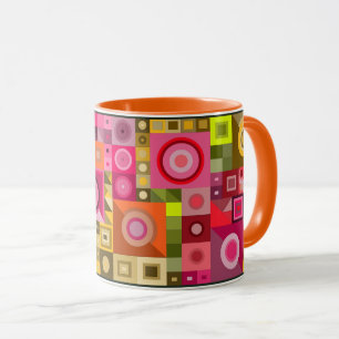 Taza Regalo de cumpleaños gráfico creativo y colorido