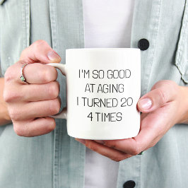 Taza Regalo de cumpleaños número 80 personalizado