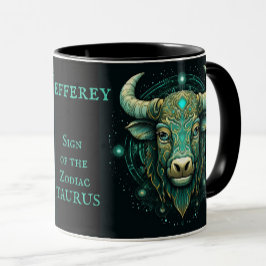 Taza Regalo de cumpleaños Taurus Añadir nombre a café h