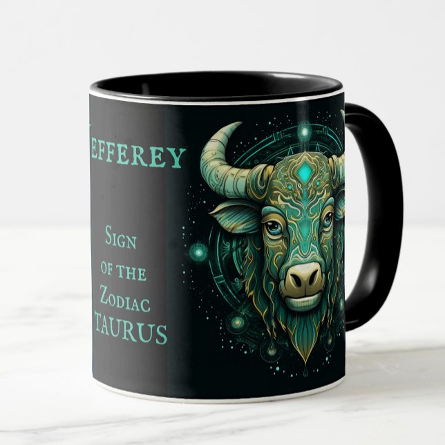 Taza Regalo de cumpleaños Taurus Añadir nombre a café h (Subido por el creador)