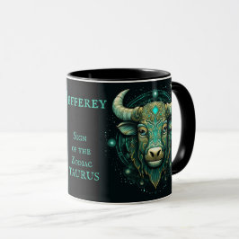 Taza Regalo de cumpleaños Taurus Añadir nombre a café h