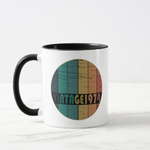 Taza Regalo de cumpleaños vintage nacido en 1974