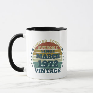 Taza Regalo de cumpleaños vintage personalizado