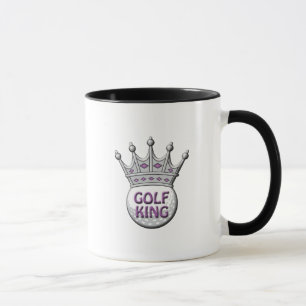 Taza Regalo de dadismo del día del Rey del Golf