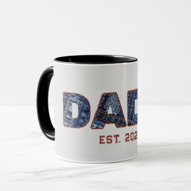 Taza Regalo de Denim DADA para nuevo papá (Anverso izquierdo)