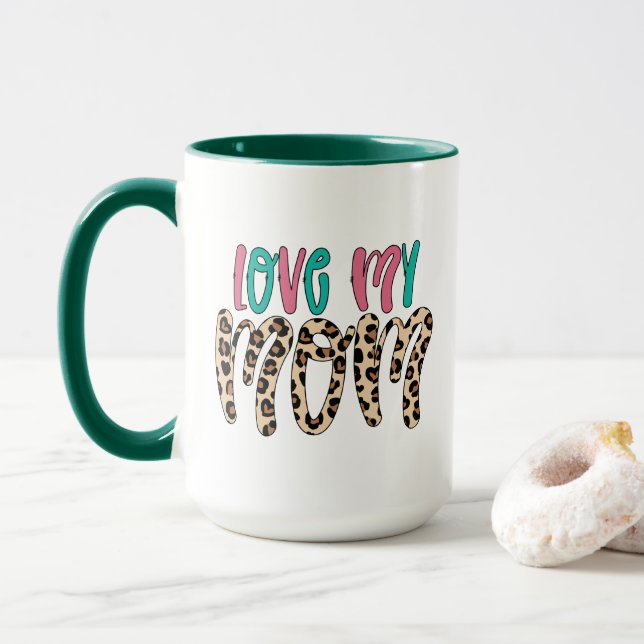 Taza Regalo de Día de la Madre de amor moderno para mi  (Con donut)