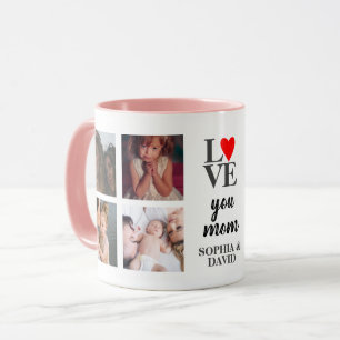 Taza Regalo de Día de la Madre de Collage de fotos pers