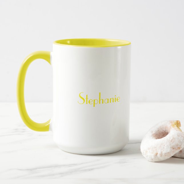 Taza Regalo de Día de la Madre de nombre personalizado  (Con donut)
