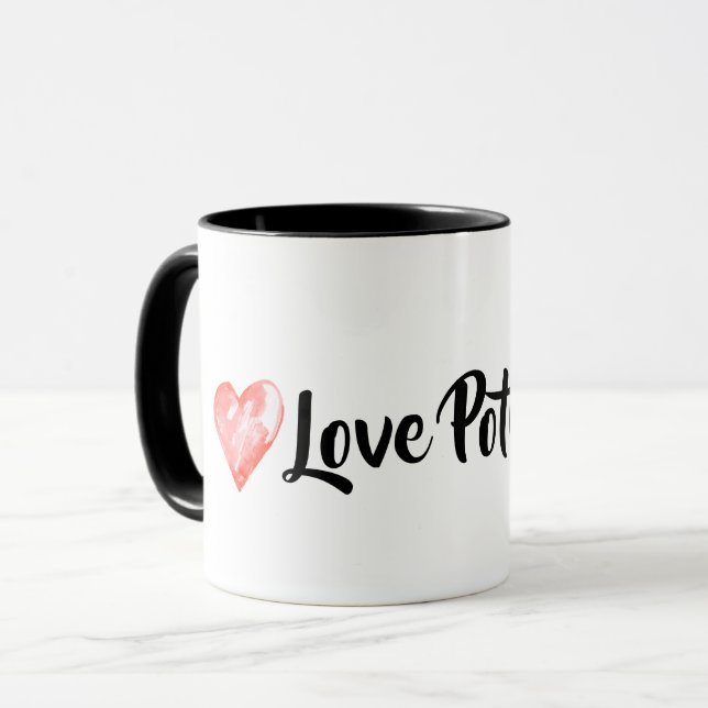Taza Regalo de Día de San Valentín del tazón de café de (Anverso izquierdo)
