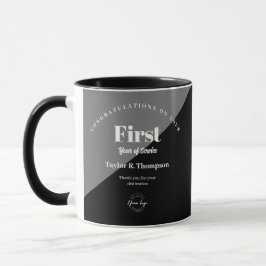 Taza Regalo de empresa personalizado primer año de serv