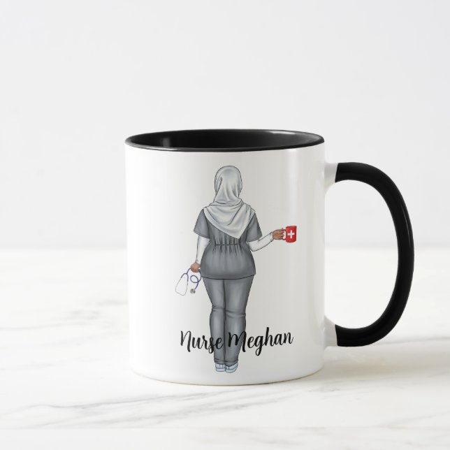 Taza Regalo de enfermera de LPN personalizada (mujer mu (Derecha)