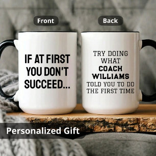 Taza Regalo de entrenador de fútbol personalizado, admi