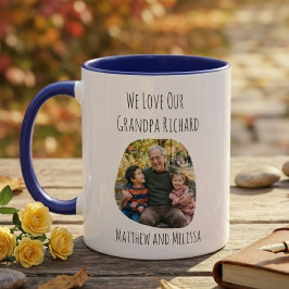 Taza Regalo de foto de abuelo para él