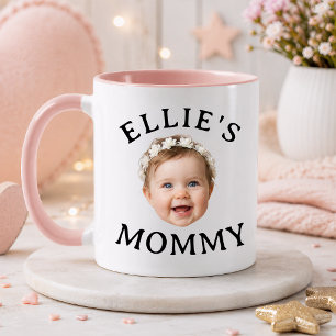Taza Regalo de foto de mamá y papá con la cara personal
