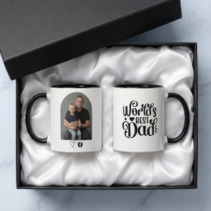 Taza Regalo de foto del mejor papá del mundo para el dí