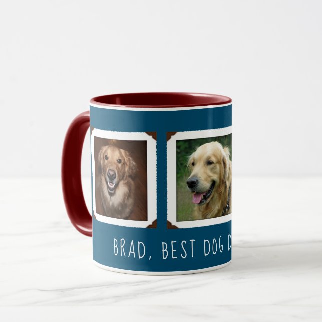 Taza Regalo De Foto Para Perro / Gato Mamá / Papá Perso (Anverso izquierdo)
