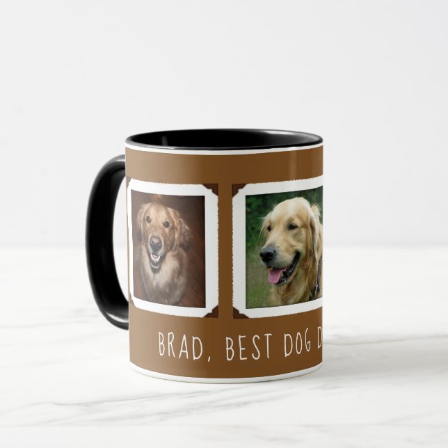 Taza Regalo De Foto Para Perro / Gato Mamá / Papá Perso (Anverso izquierdo)