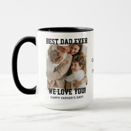 Taza Regalo de Foto Personalizado 'Mejor Papá del Mundo