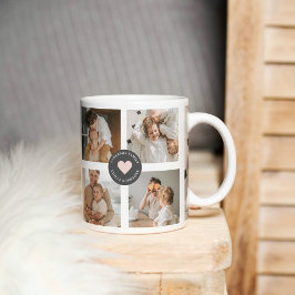 Taza Regalo de fotografía familiar personalizada de Col