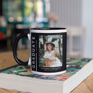 Taza Regalo de graduación con foto y cita del graduado