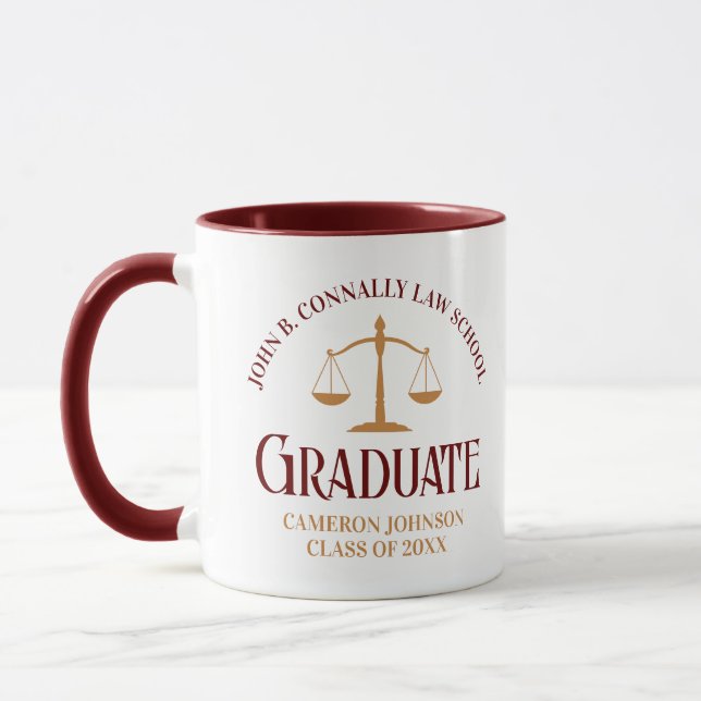 Taza Regalo de graduación de la Facultad de Derecho per (Izquierda)