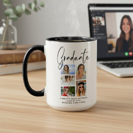 Taza Regalo de graduación personalizado con varias foto