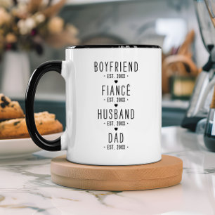 Taza Regalo de hitos de papá personalizado