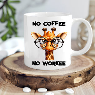 Taza Regalo de humor de jirafa divertida - Diseño canin