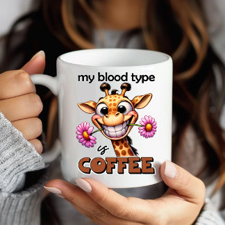Taza Regalo de humor de jirafa divertido para amantes d