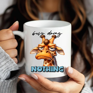 Taza Regalo de humor de jirafa hilarante para amantes d