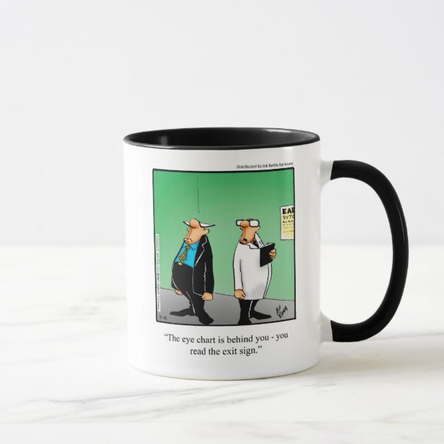 Taza Regalo de Humor Mug óptico (Derecha)