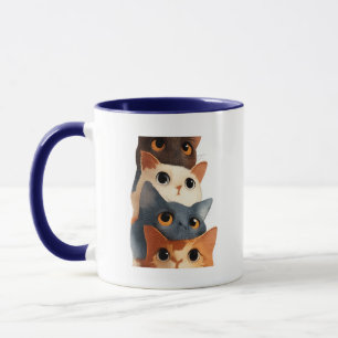 Taza Regalo de ilustración de animal divertido