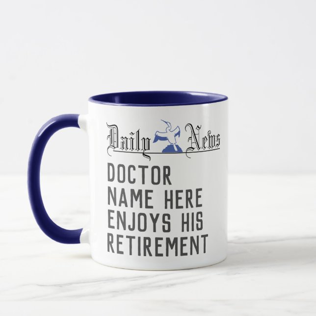 Taza Regalo de jubilación para un café Médico (Izquierda)