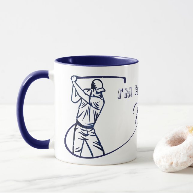 Taza Regalo de jubilación personalizado para un golfist (Con donut)